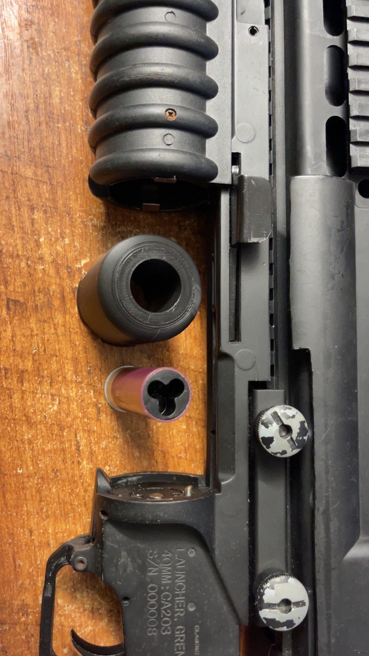 M203 to 12g shotgun adapter